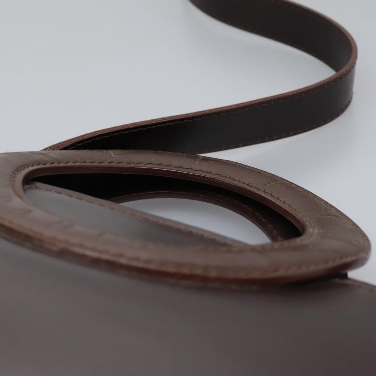 Celine Handbag Leather, BROWN, LEATHER, Handbag