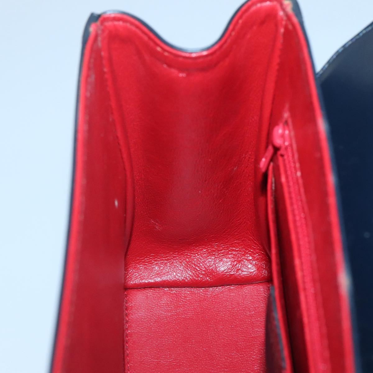 Celine Handbag Leather, NAVY, LEATHER, Handbag