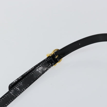 Salvatore Ferragamo Wanda Handbag Patent Leather, BLACK, PATENT_LEATHER, Handbag