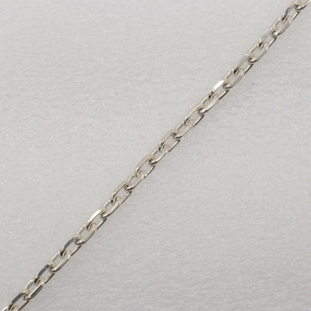 Gucci Interlocking G Plate Pendant Chain Necklace Silver 925, SILVER, SILVER, Necklace
