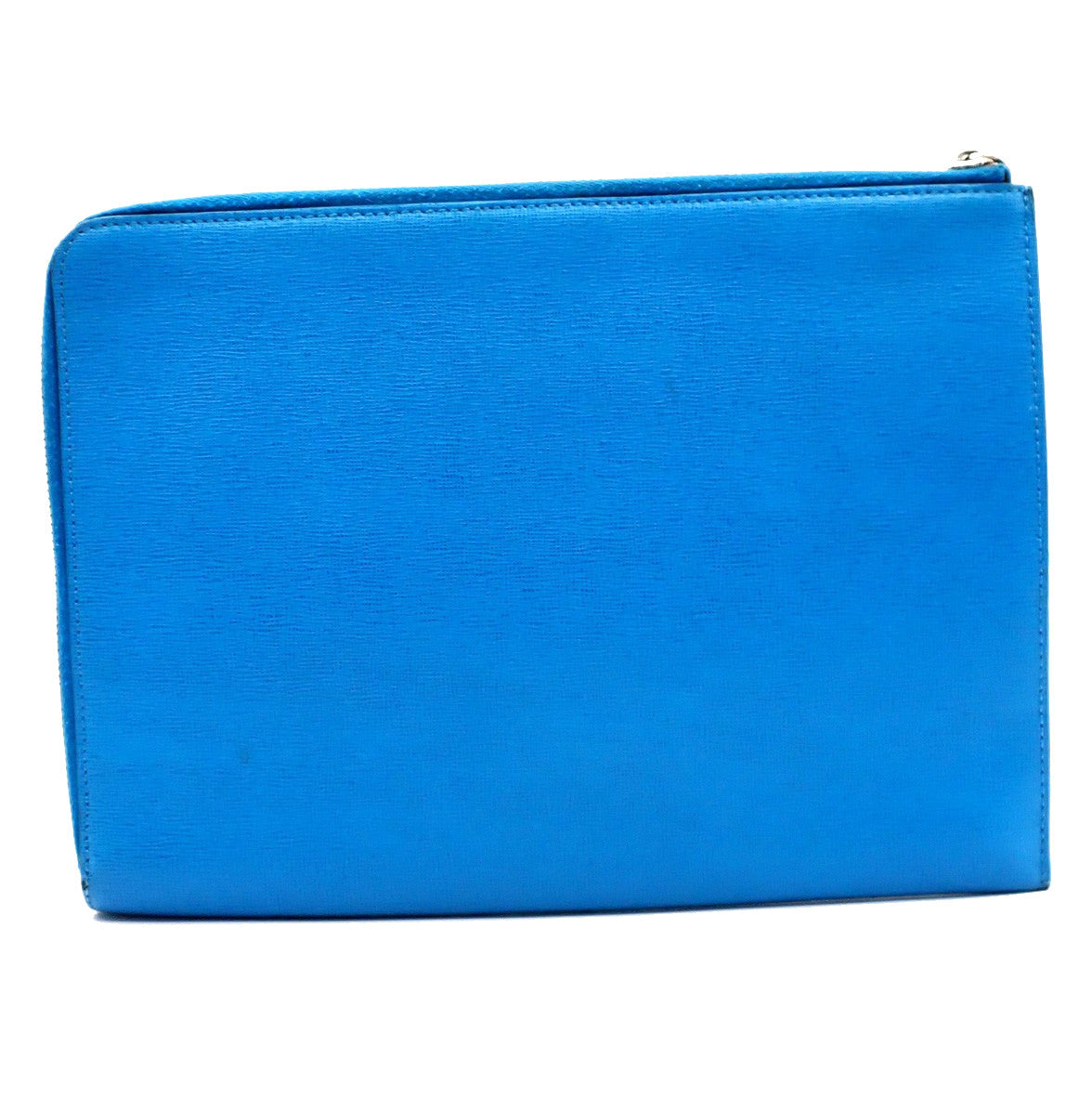 Fendi Monster Clutch Leather, BLUE, LEATHER, Clutche & pouche