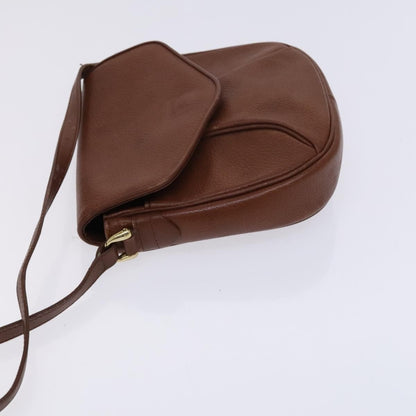 Burberry Flap Shoulder Bag Leather, BROWN, LEATHER, Shoulder bag