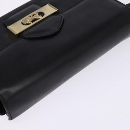 Celine Horse Carriage Shoulder bag Leather, BLACK, LEATHER, Shoulder bag