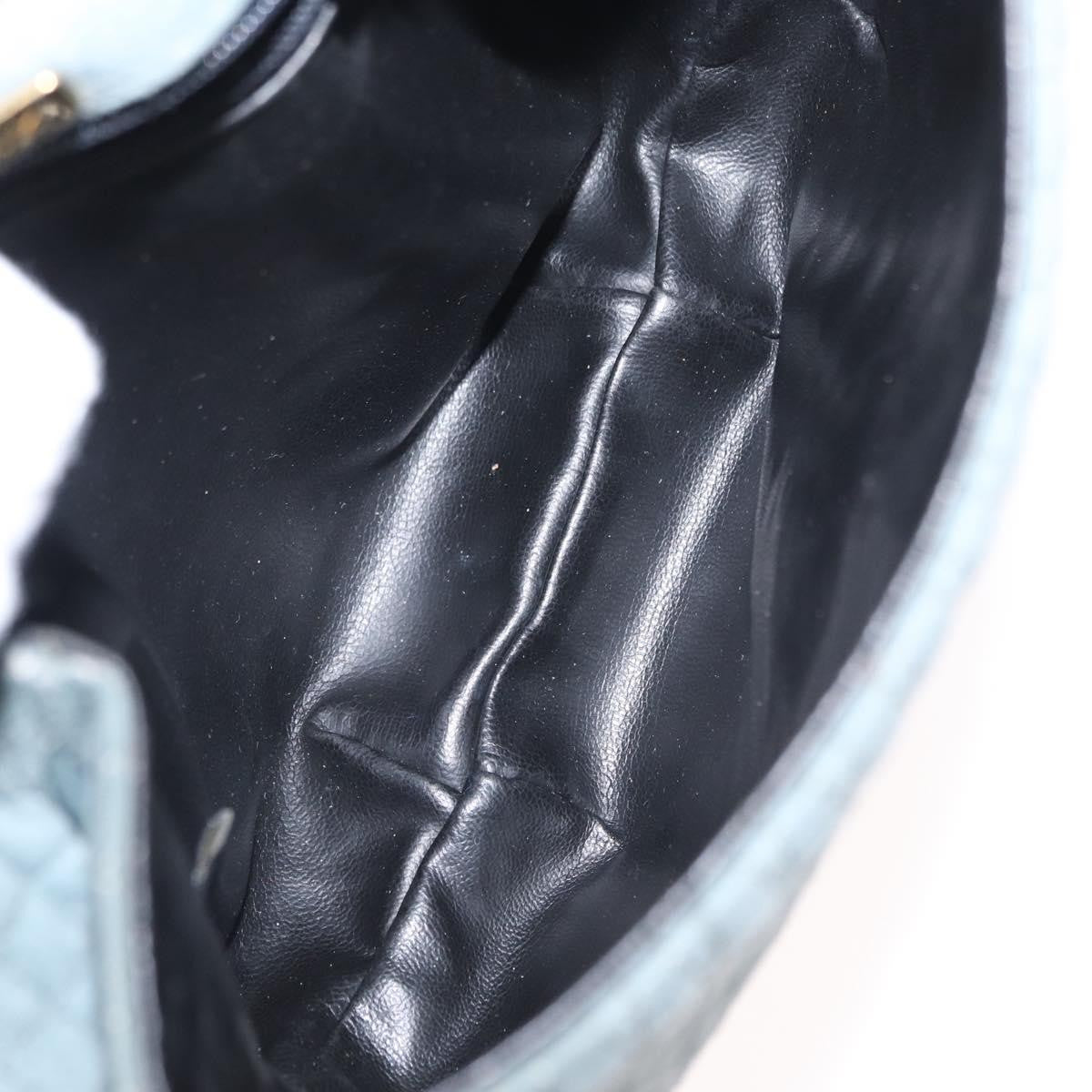 Bally Vintage Chain Shoulder Bag Quilted Suede, GRAY, SUEDE, Shoulder bag