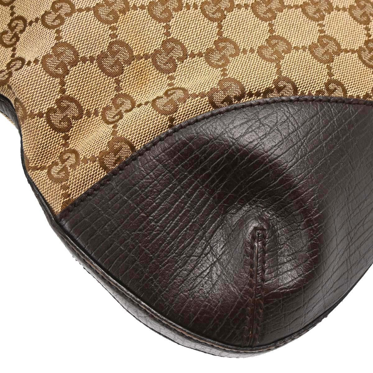 Gucci Vintage Horsebit Shoulder bag Canvas, Brown, Canvas, Shoulder Bag