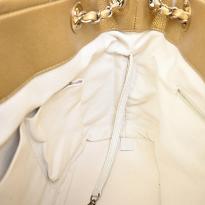 Chanel Timeless CC Soft Tote Calfskin, GOLD, CALFSKIN, Shoulder bag