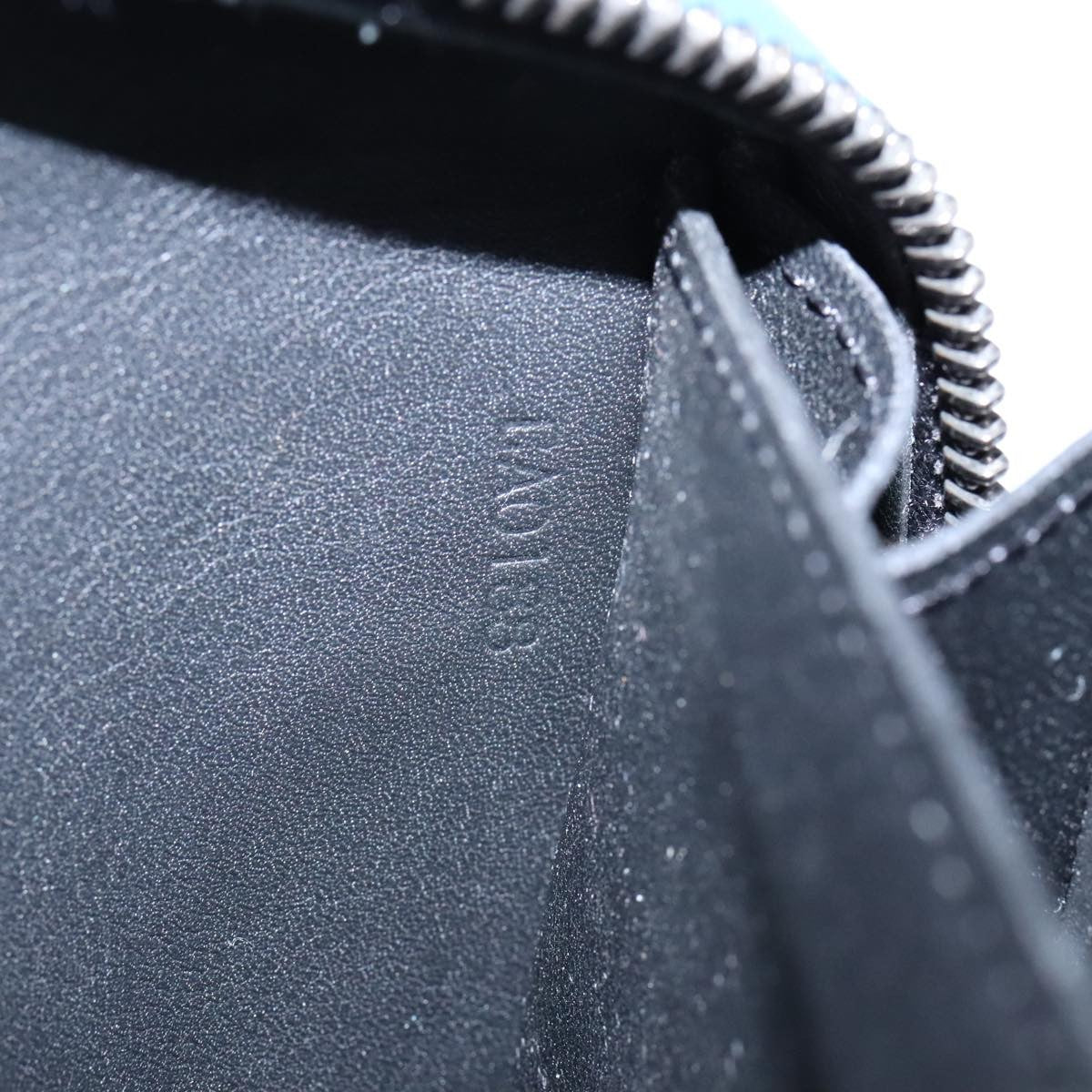 Louis Vuitton Organiser Atholl Leather, BLUE, LEATHER, Wallets