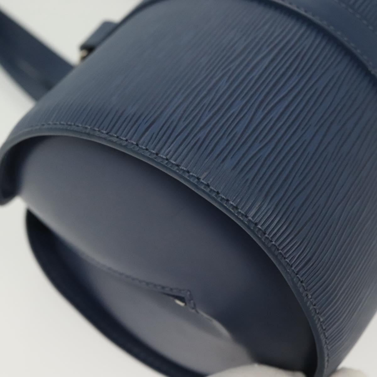 Louis Vuitton Soufflot Handbag Epi Leather, BLUE, LEATHER, Handbag