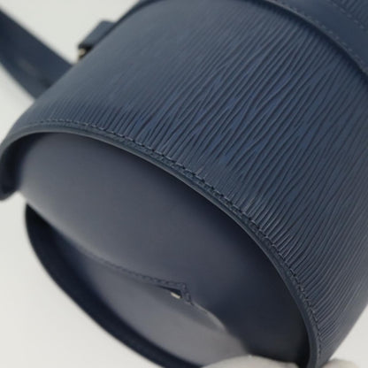 Louis Vuitton Soufflot Handbag Epi Leather, BLUE, LEATHER, Handbag