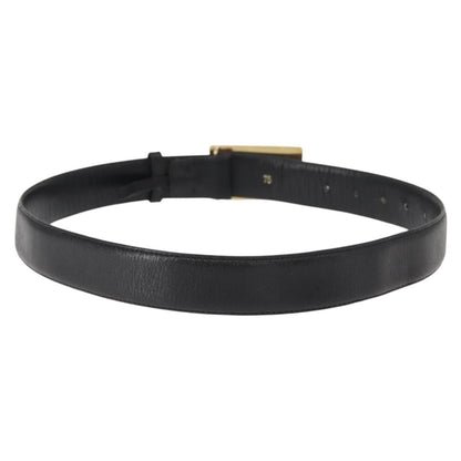 Celine Belt Leather with Metal, BLACK, LEATHER, Belts