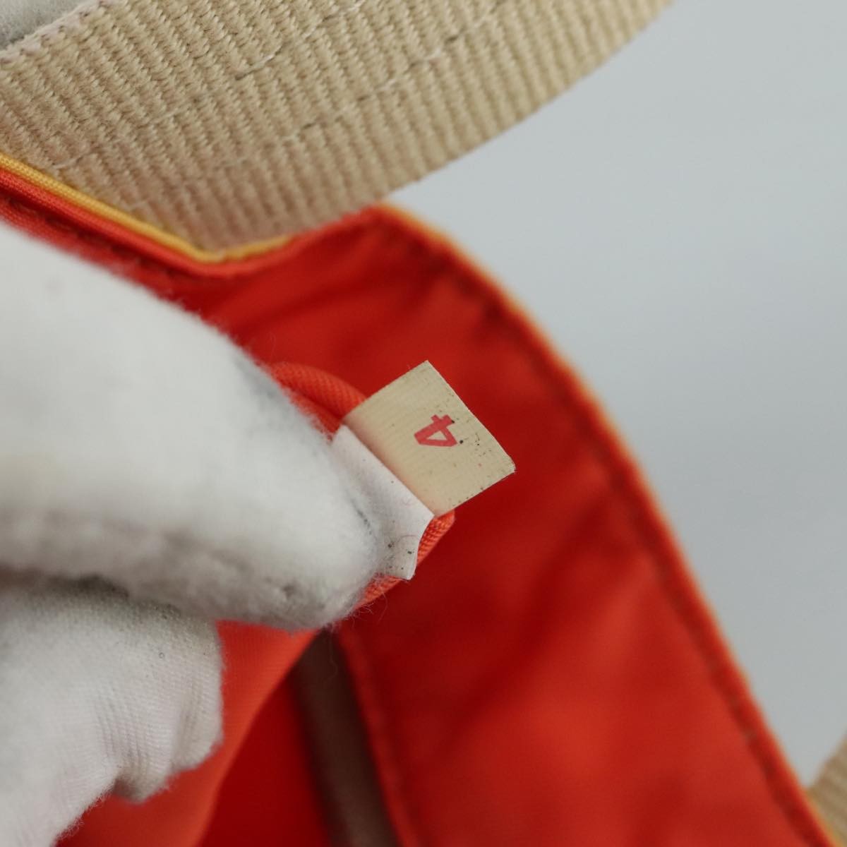 Prada Vintage Handbag Tessuto, YELLOW, NYLON, Handbag