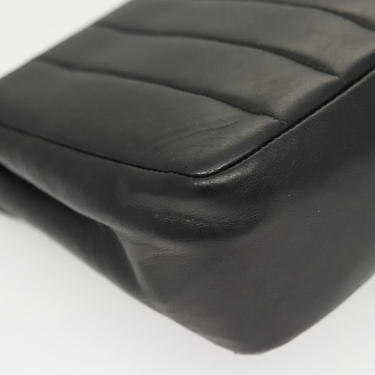 Chanel Mademoiselle Vintage Flap Bag Lambskin, BLACK, LEATHER, Handbag