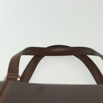 Burberry Handle Tote Leather, BROWN, LEATHER, Handbag