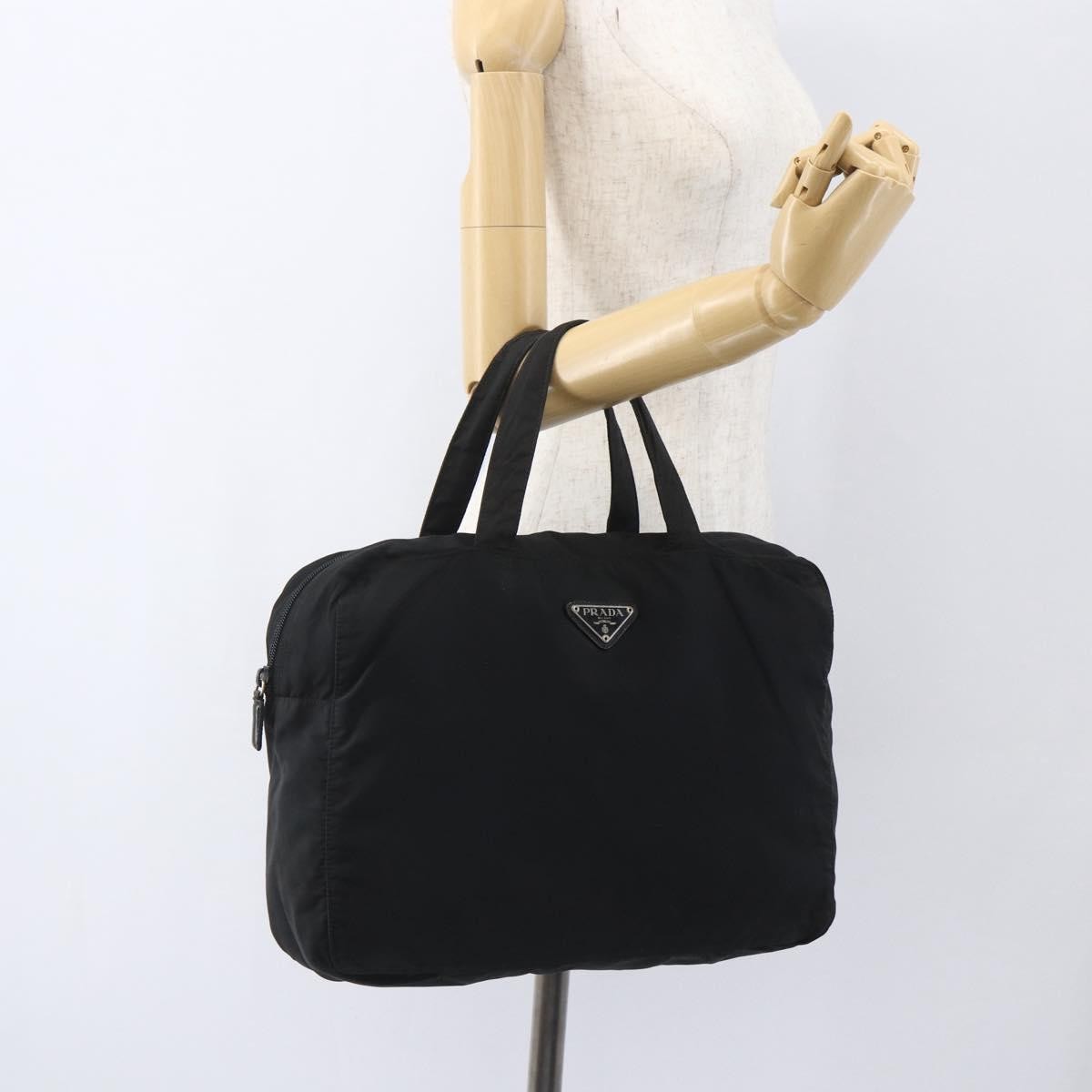 Prada Vintage Handbag Tessuto, BLACK, NYLON, Handbag