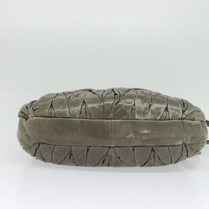 Miu Miu Coffer Convertible Hobo Matelasse Leather, GRAY, LEATHER, Handbag