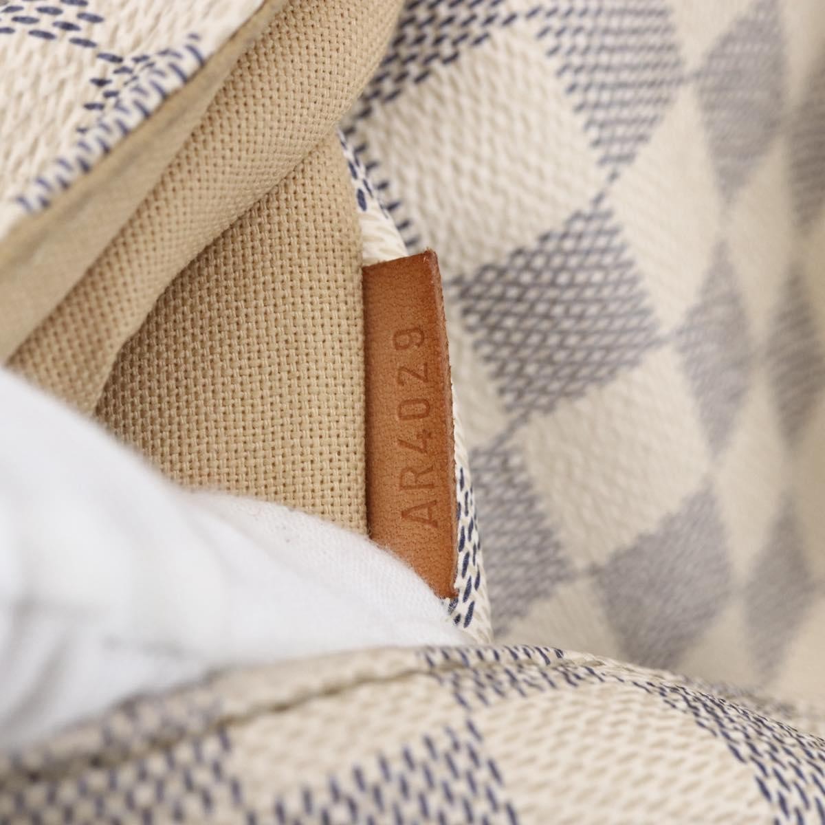 Louis Vuitton Totally Handbag Damier azur, WHITE, CANVAS, Tote bag