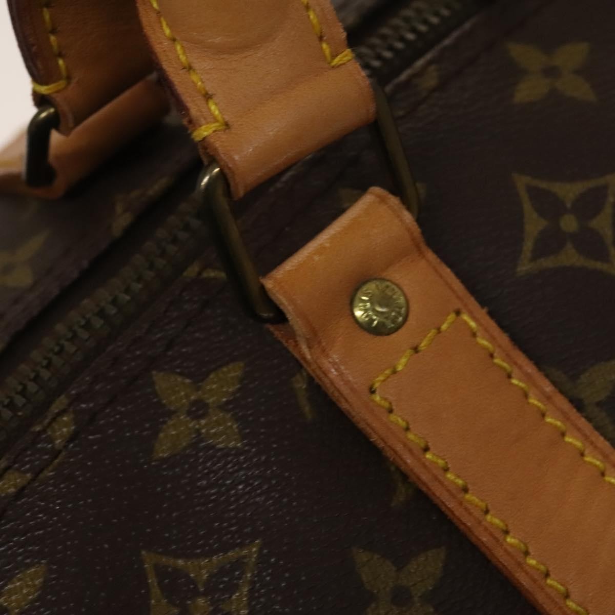 Louis Vuitton Keepall Bag Monogram Canvas, BROWN, CANVAS, Travel bag