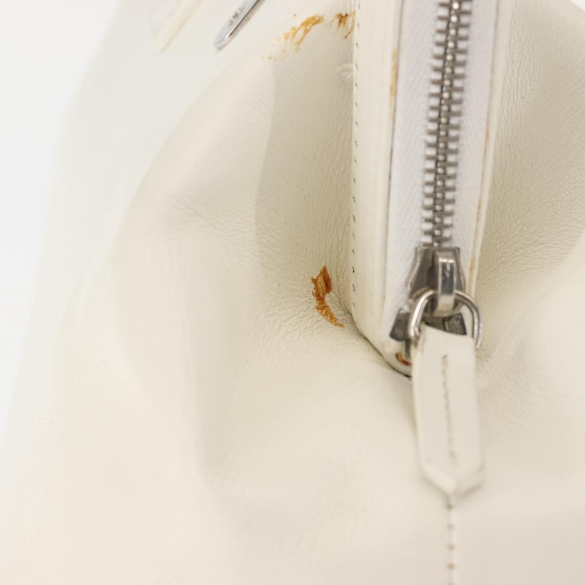 Christian Dior Vintage Handbag Leather, WHITE, LEATHER, Handbag