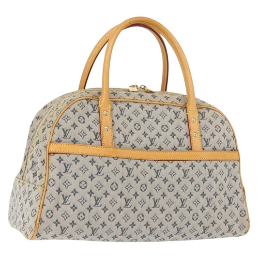 Louis Vuitton Marie Handbag Mini Lin, BLUE, CANVAS, Handbag