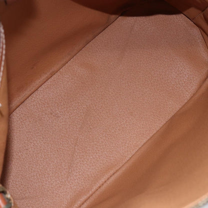 Celine Vintage Macadam Handbag Canvas, BROWN, CANVAS, Handbag