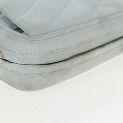 Chanel Vintage Camera bag Suede, BLUE, SUEDE, Crossbody bag