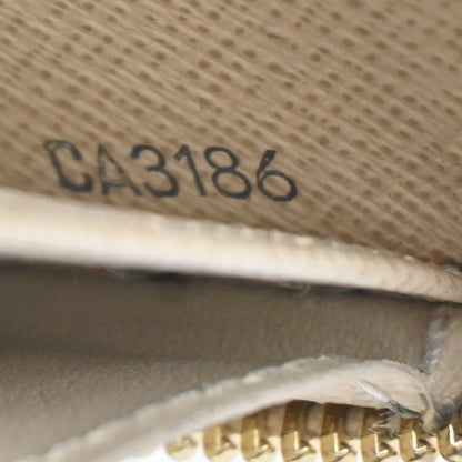 Louis Vuitton Zippy Wallet NM Damier Azur, WHITE, CANVAS, Wallets