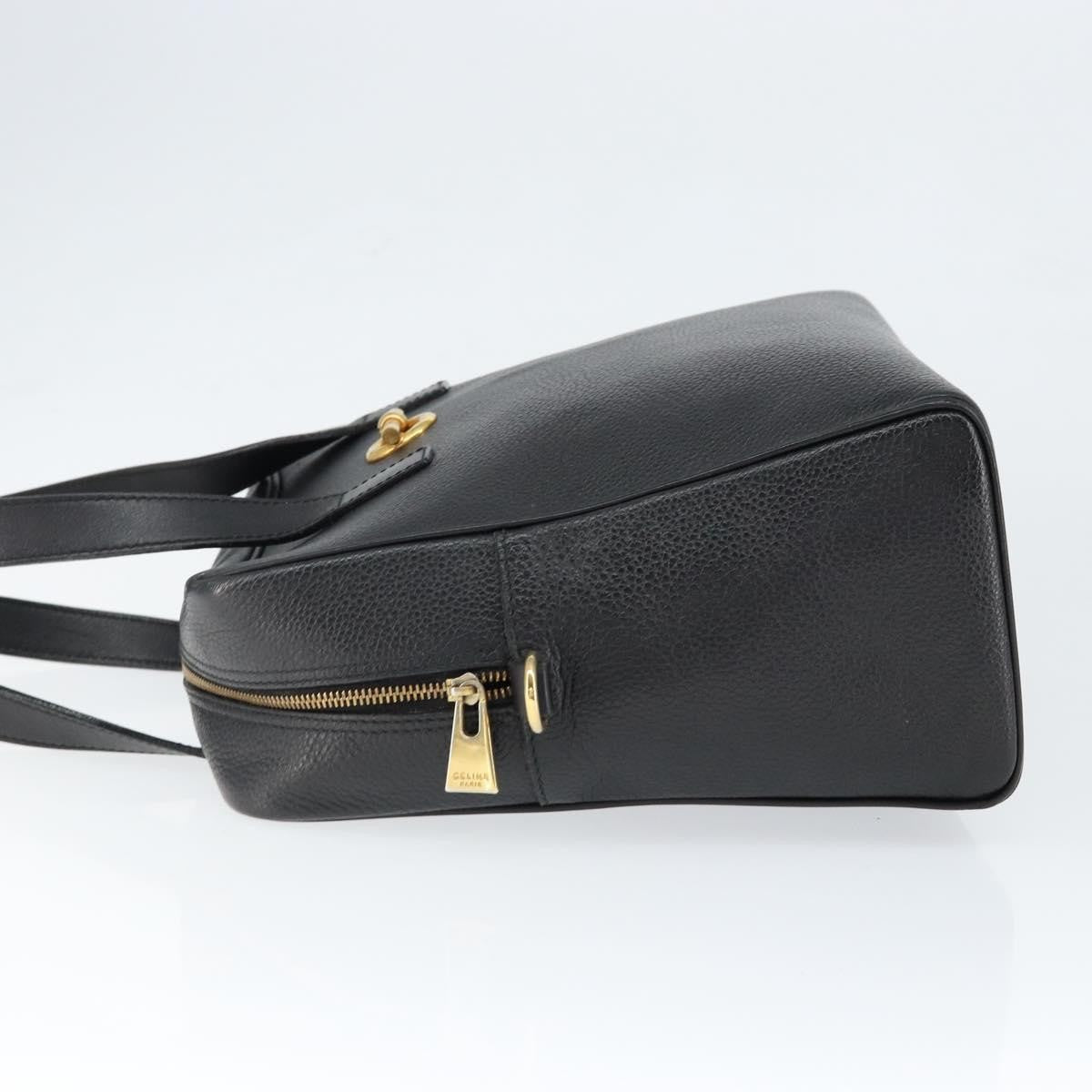 Celine Handbag Leather, BLACK, LEATHER, Handbag