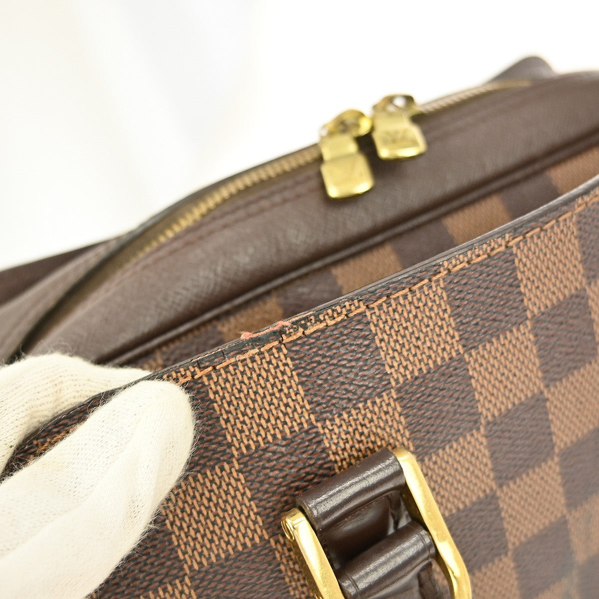 Louis Vuitton Triana Bag Damier, BROWN, CANVAS, Handbag