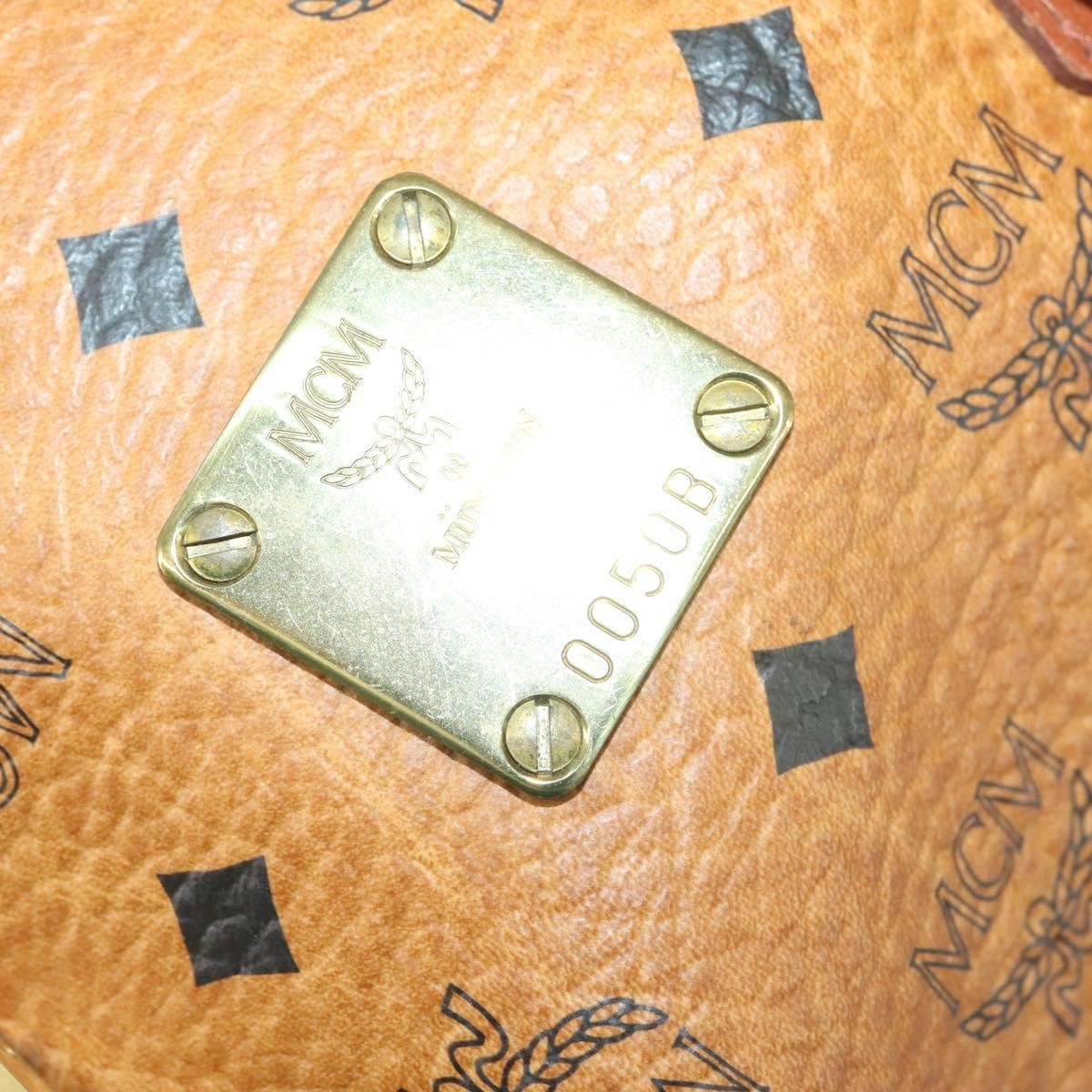 MCM Visetos logogramme Handbag Canvas and Leather, BROWN, CANVAS, Handbag