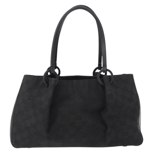 Gucci Vintage Handbag Canvas, BLACK, CANVAS, Handbag