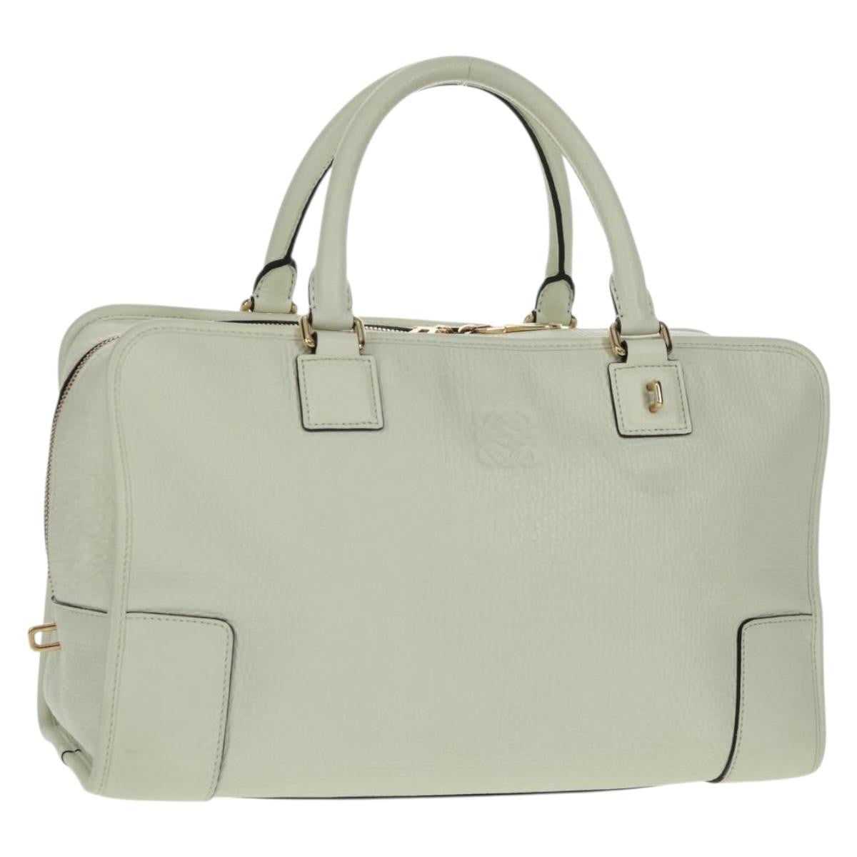 Loewe Amazona NM Bag Leather, WHITE, LEATHER, Handbag