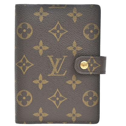 Louis Vuitton Agenda Cover Monogram Canvas, BROWN, CANVAS, Toiletry Case