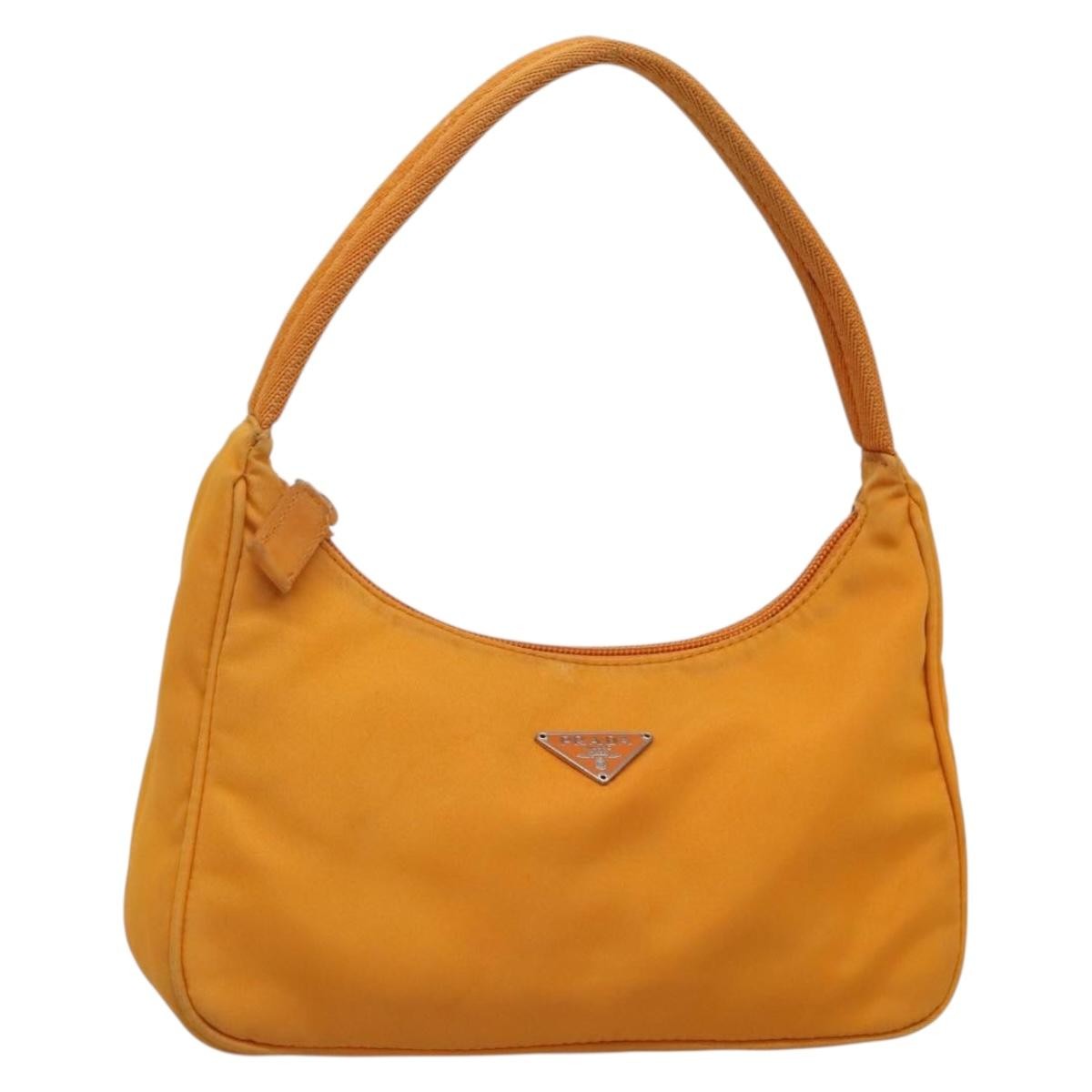 Prada Hobo Tessuto, ORANGE, NYLON, Handbag