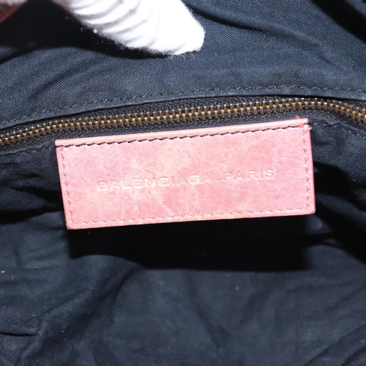 Balenciaga Twiggy Classic Studs Bag Leather, PINK, LEATHER, Handbag