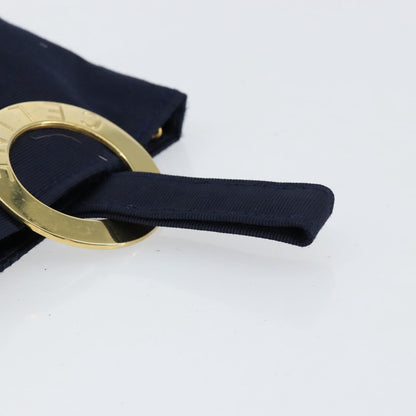 Celine Circle Logo Pouch Nylon, NAVY, NYLON, Clutche & pouche