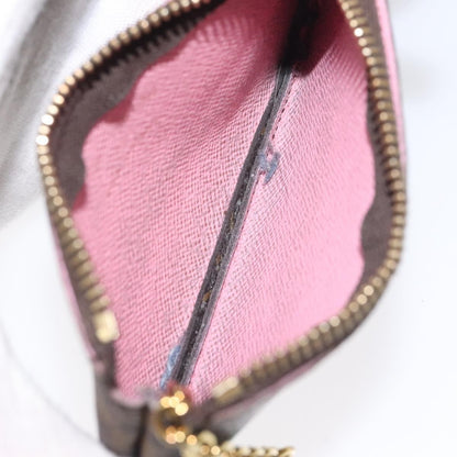 Louis Vuitton Pochette Clés Monogram Vivienne, BROWN, CANVAS, Wallets