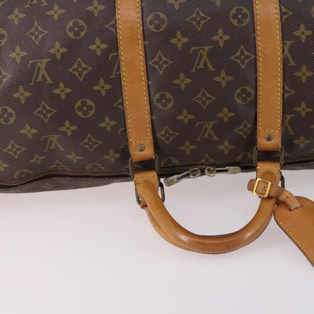 Louis Vuitton Keepall Bag Monogram Canvas, BROWN, CANVAS, Travel bag