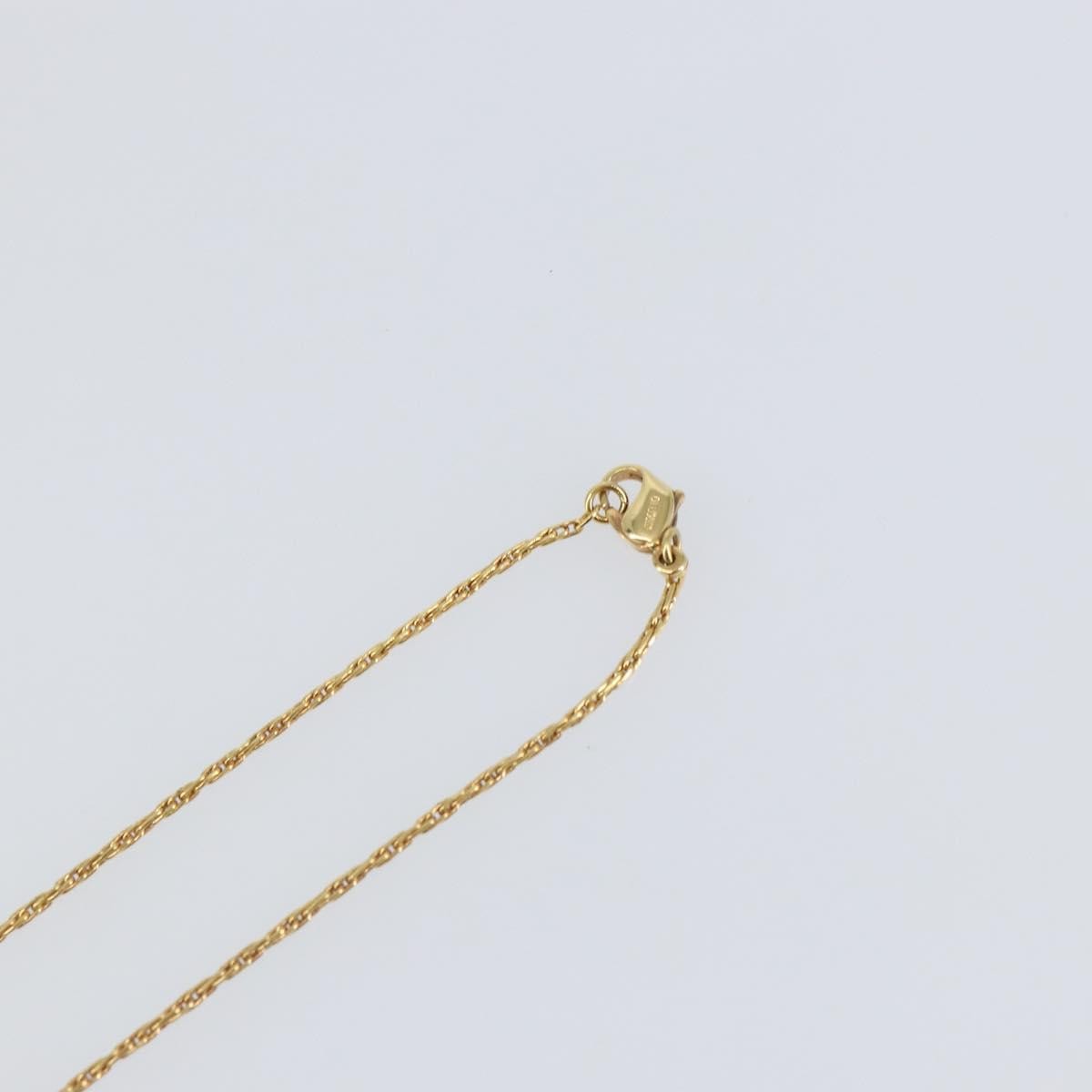 Christian Dior CD Pendant Necklace Metal and Crystals, GOLD, METAL, Necklace