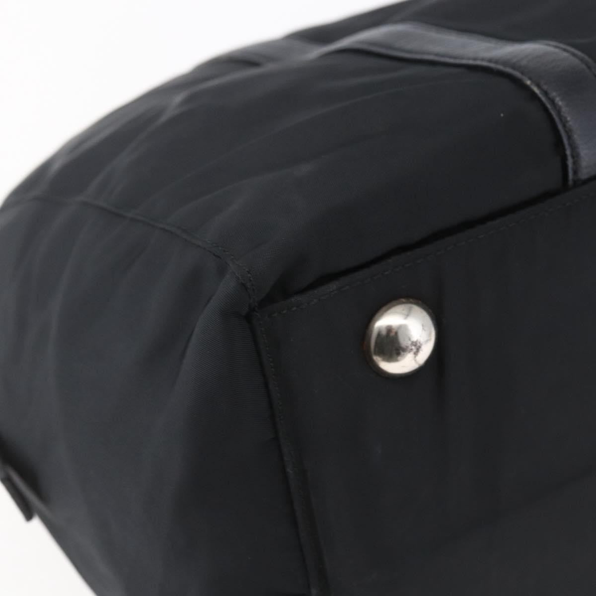 Prada Vintage Zip Handbag Tessuto, BLACK, NYLON, Handbag