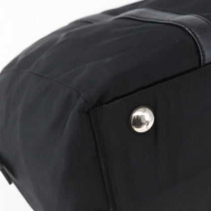 Prada Vintage Zip Handbag Tessuto, BLACK, NYLON, Handbag