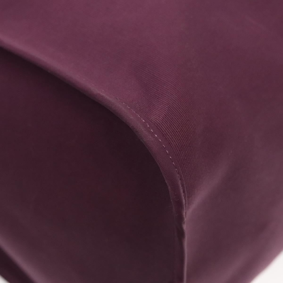 Hermes Cabag Handbag Toile and Leather, PURPLE, CANVAS, Tote bag