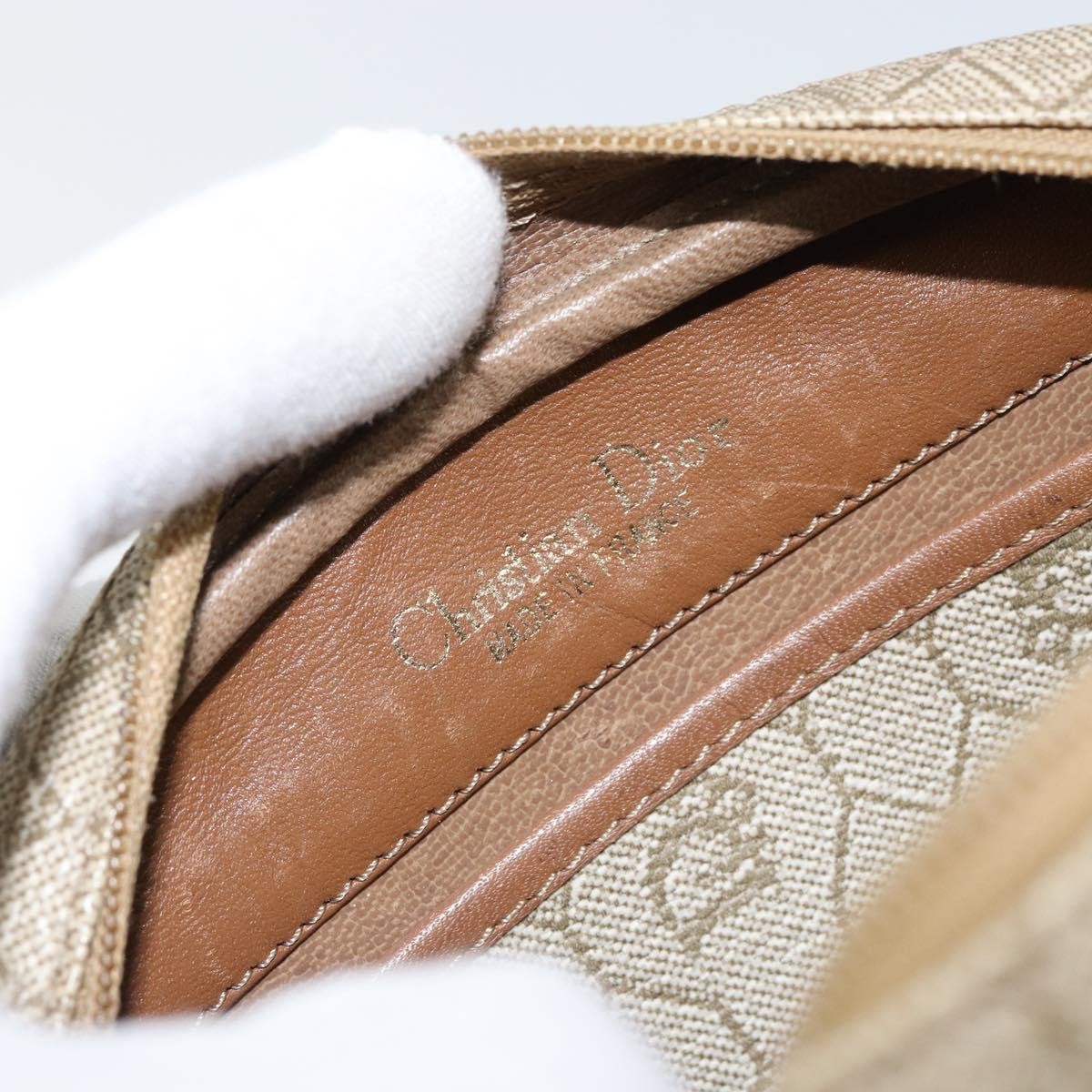 Christian Dior Vintage Honeycomb Shoulder Bag Canvas, BEIGE, CANVAS, Shoulder bag