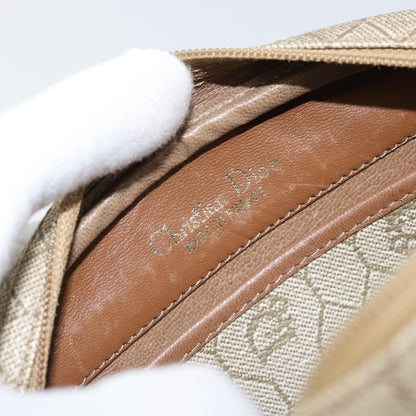 Christian Dior Vintage Honeycomb Shoulder Bag Canvas, BEIGE, CANVAS, Shoulder bag