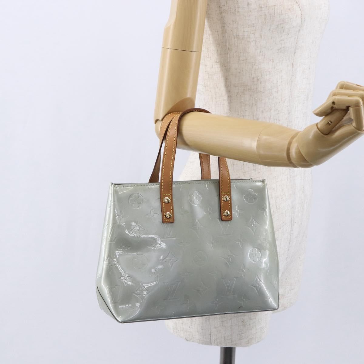 Louis Vuitton Reade Handbag Monogram Vernis, GRAY, PATENT_LEATHER, Handbag
