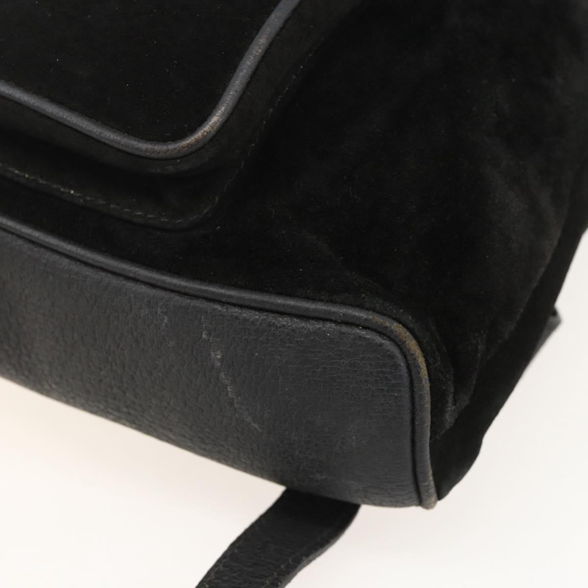 Gucci Gucci bamboo backpack daim, Black, Denim, Backpack