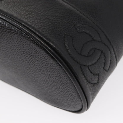 Chanel Vintage CC Shoulder Bag Caviar, BLACK, LEATHER, Shoulder bag