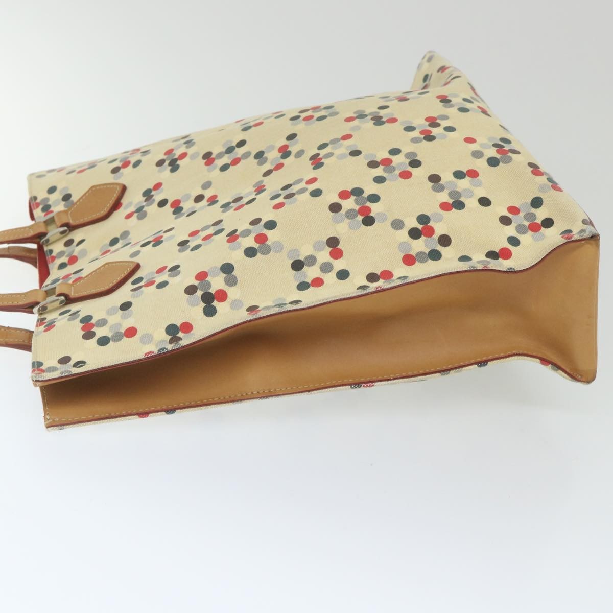 Burberry Open Tote Printed Canvas, BEIGE, CANVAS, Tote bag