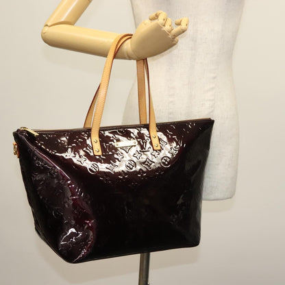 Louis Vuitton Bellevue Handbag Monogram Vernis, PURPLE, PATENT_LEATHER, Tote bag