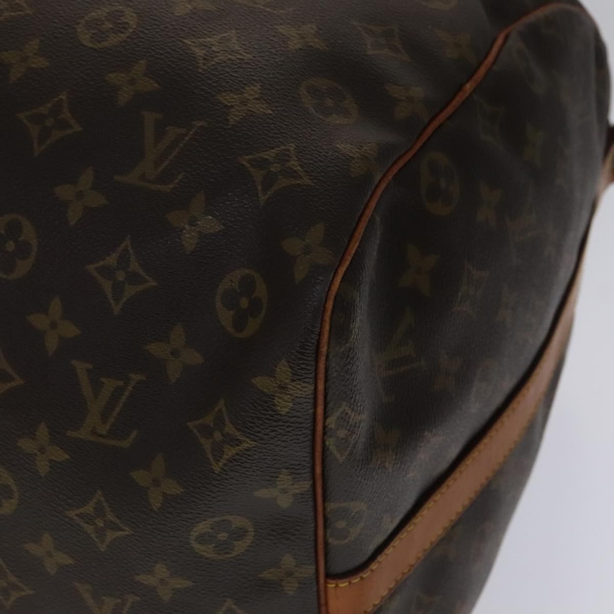 Louis Vuitton Keepall Bandouliere Bag Monogram Canvas, BROWN, CANVAS, Travel bag