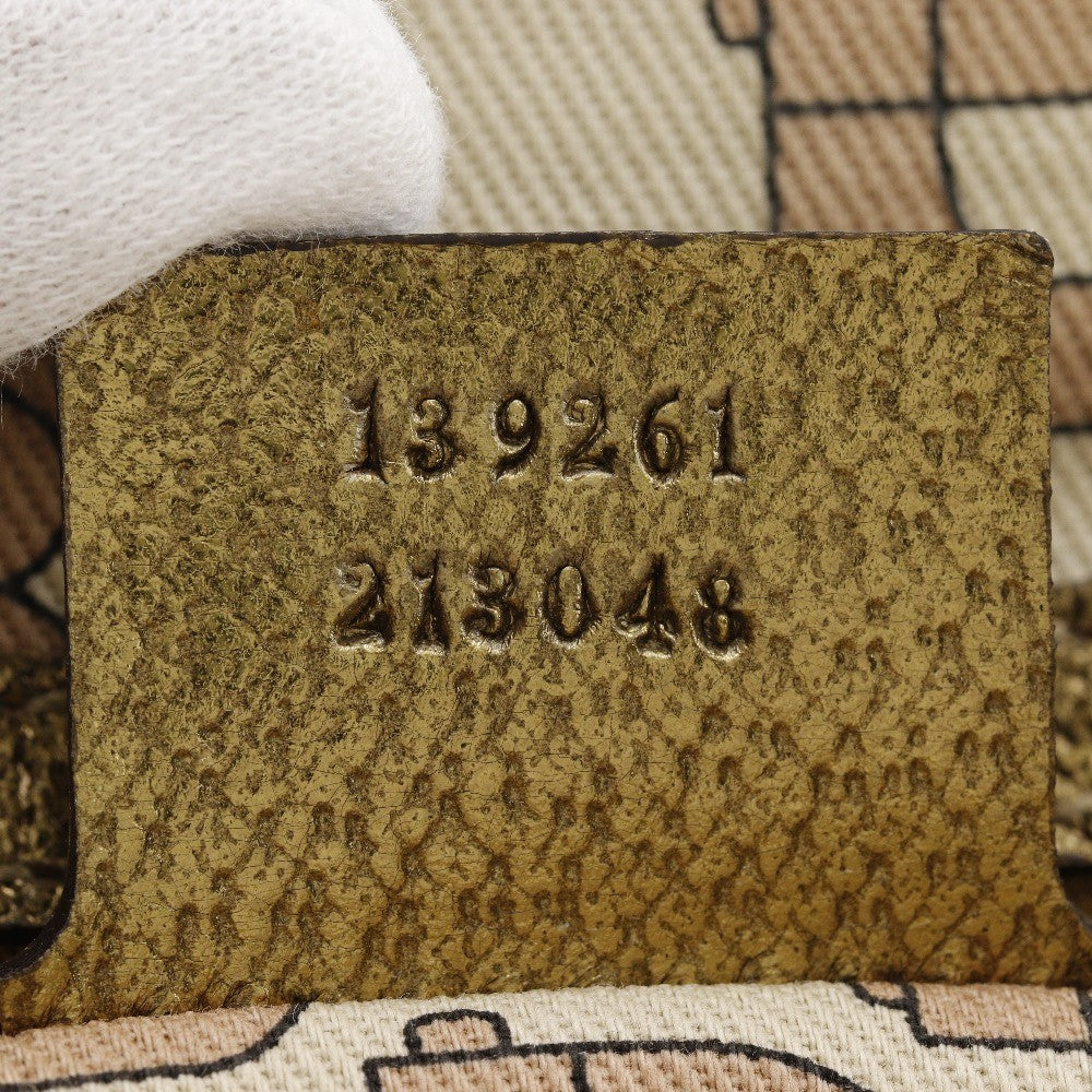 Gucci Belted Tote GG Coated Canvas, BROWN, CANVAS, Handbag